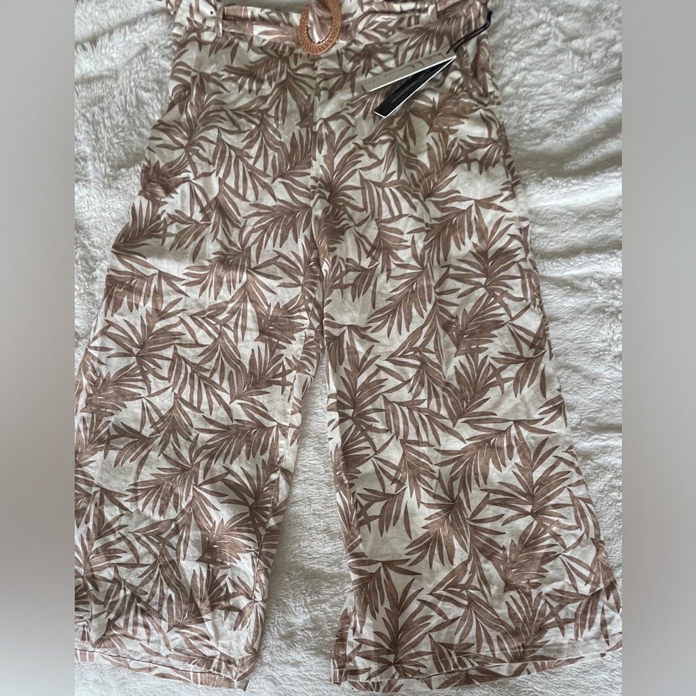 Nicole Miller 100% linen culottes size XL NWT